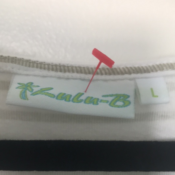 Lulu B striped tank sequin size L large - Picture 3 of 7